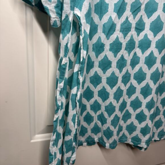 Roberta Roller Rabbit Lightweight Tunic Swim Cover Up 3/4 Sleeve Medium - Picture 5 of 7